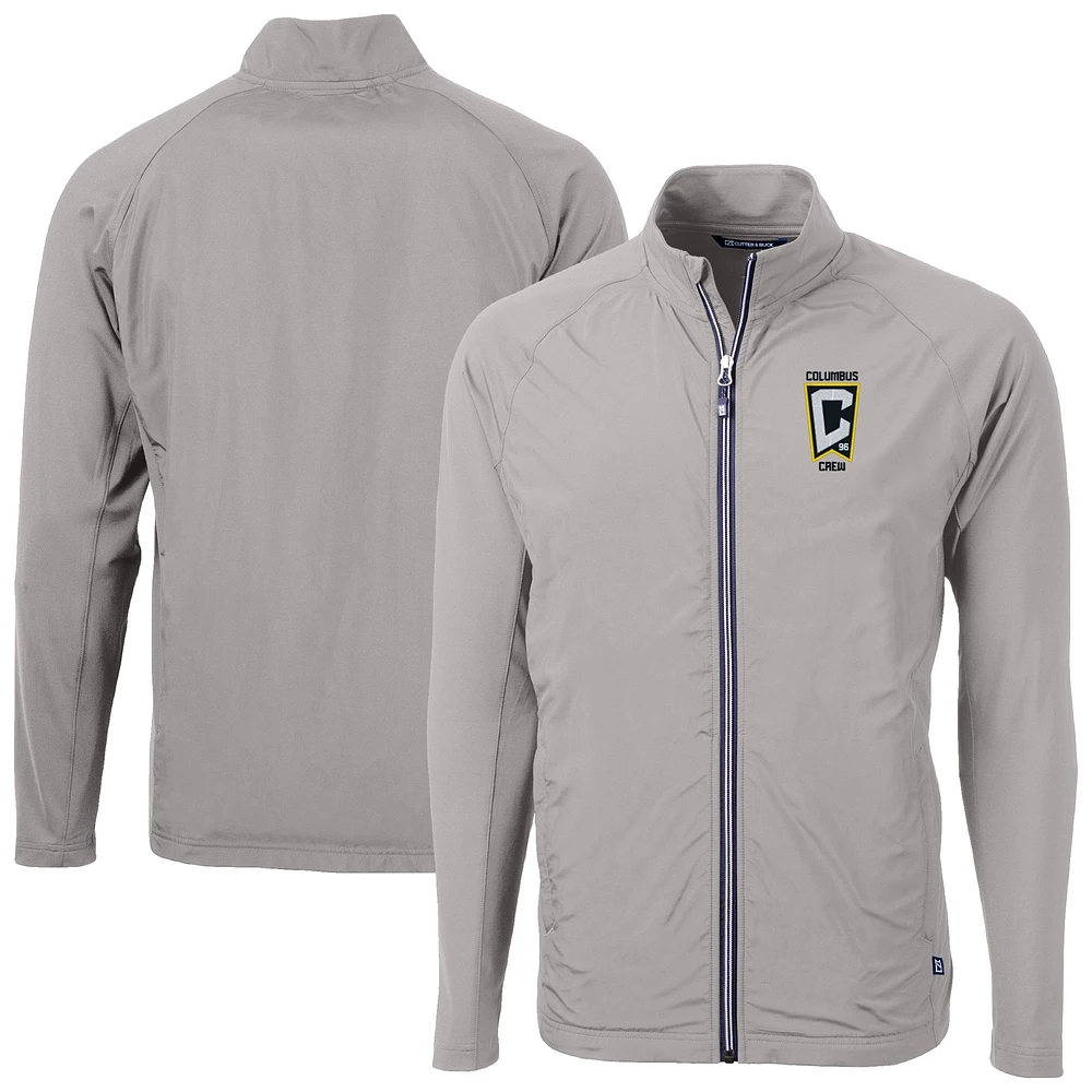 Men's Cutter & Buck Columbus Crew Adapt Eco Knit Hybrid Recycled Full-Zip Jacket