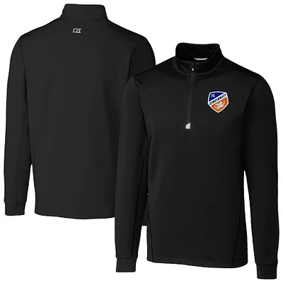 Men's Cutter & Buck FC Cincinnati Traverse Stretch Eco Quarter-Zip Pullover Top