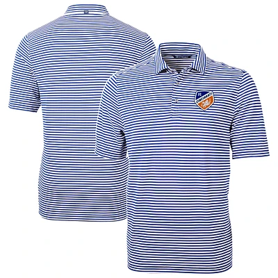 Men's Cutter & Buck FC Cincinnati Big Tall Virtue Eco Pique Stripe Recycled Polo