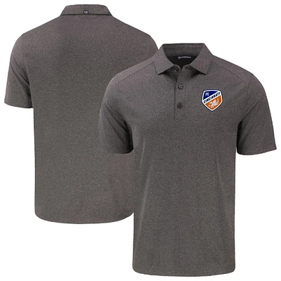 Men's Cutter & Buck Heather Black FC Cincinnati Big Tall Forge Eco Stretch Recycled Polo