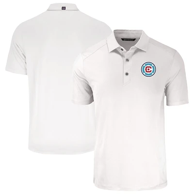 Men's Cutter & Buck White Chicago Fire Big & Tall Forge Eco Stretch Recycled Polo