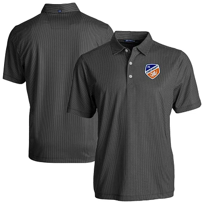 Men's Cutter & Buck Black FC Cincinnati Big Tall Pike Eco Symmetry Print Stretch Recycled Polo