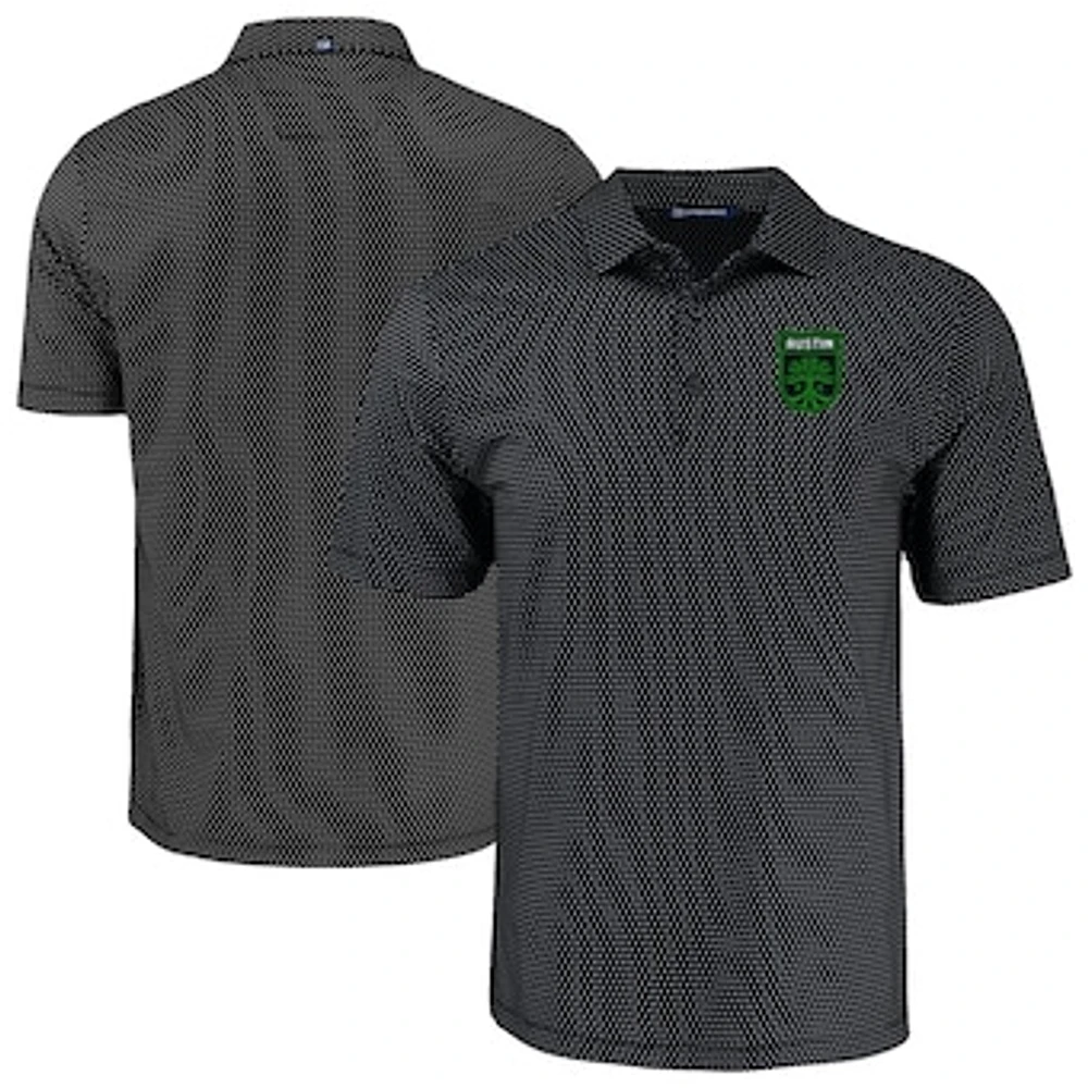 Men's Cutter & Buck Austin FC Big Tall Pike Eco Shadow Check Print Recycled Polo