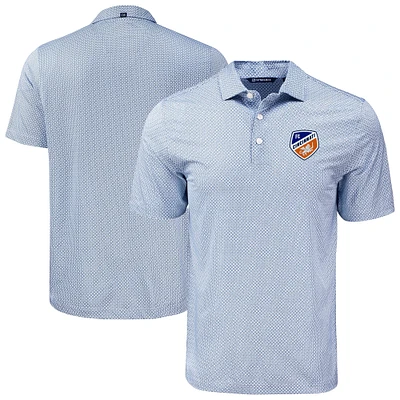 Men's Cutter & Buck Navy FC Cincinnati Big Tall Pike Eco Diamond Dot Print Recycled Polo