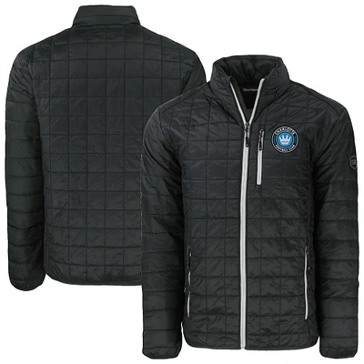 Men's Cutter & Buck Charlotte FC Big Tall Rainier PrimaLoft Eco Insulated Full-Zip Puffer Jacket