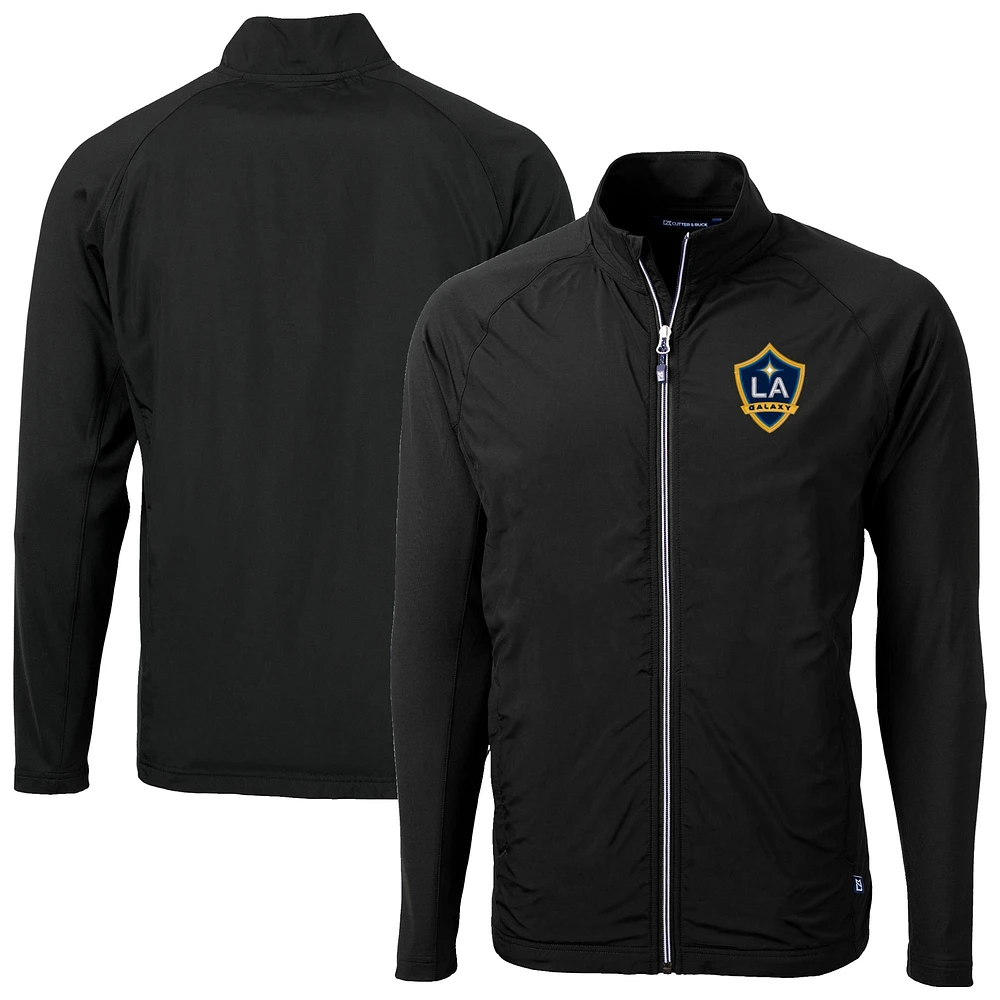 Men's Cutter & Buck LA Galaxy Adapt Eco Knit Hybrid Recycled Full-Zip Jacket