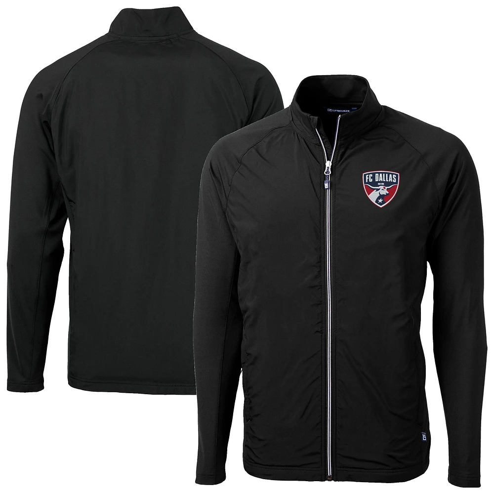Men's Cutter & Buck FC Dallas Adapt Eco Knit Hybrid Recycled Full-Zip Jacket