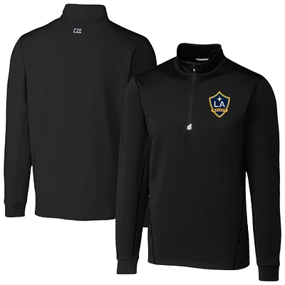 Men's Cutter & Buck LA Galaxy Traverse Stretch Eco Quarter-Zip Pullover Top