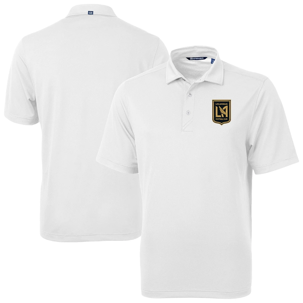 Men's Cutter & Buck White LAFC Big Tall Virtue Eco Pique Recycled Polo