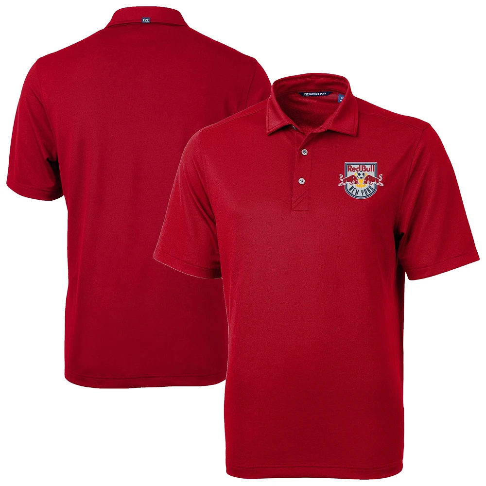 Men's Cutter & Buck Red New York Bulls Big Tall Virtue Eco Pique Recycled Polo
