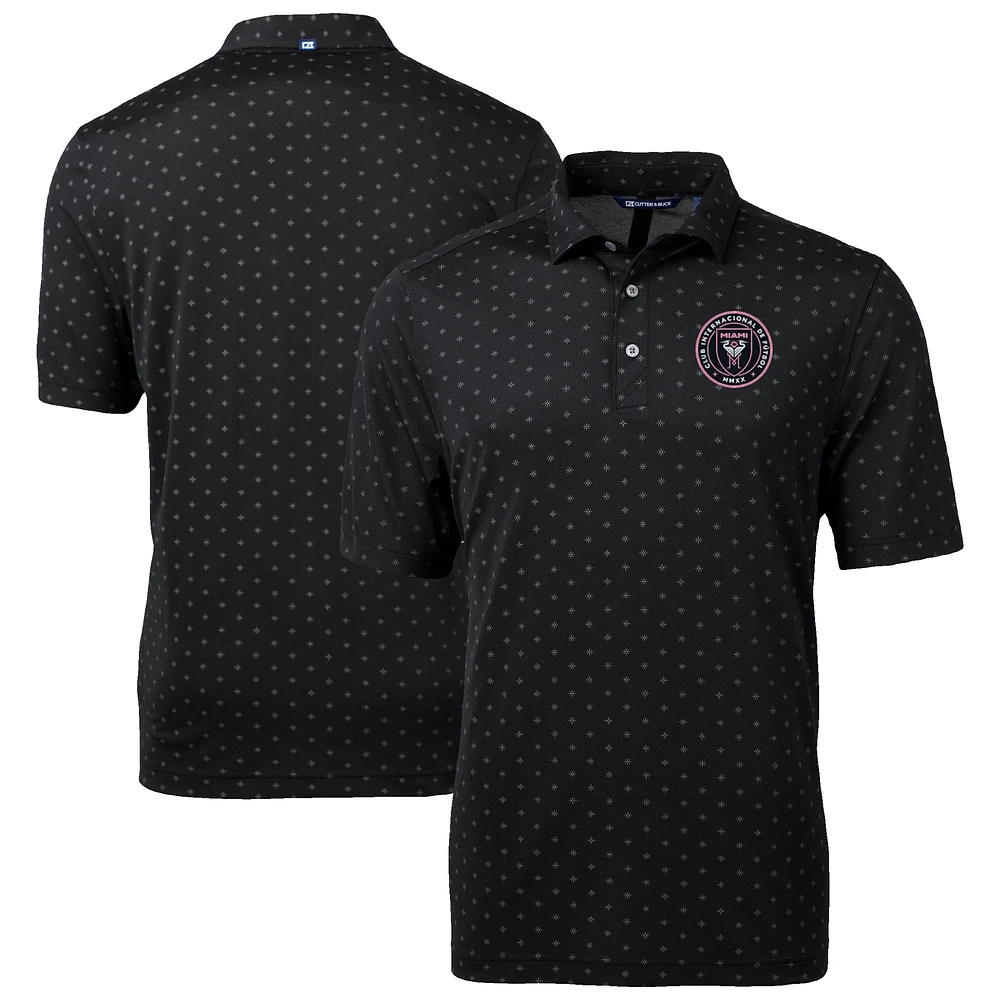 Men's Cutter & Buck Inter Miami CF Big Tall Virtue Eco Pique Tile Print Recycled Polo