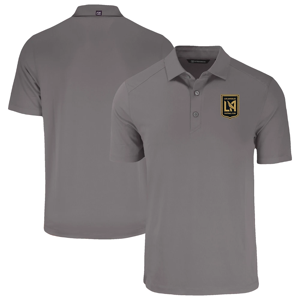 Men's Cutter & Buck Gray LAFC Big Tall Forge Eco Stretch Recycled Polo