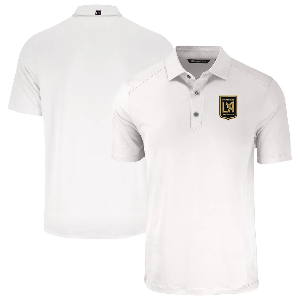 Men's Cutter & Buck White LAFC Big Tall Forge Eco Stretch Recycled Polo