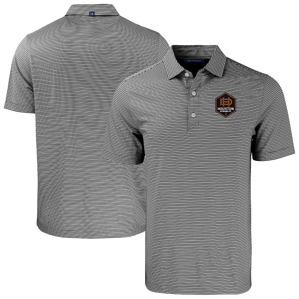Men's Cutter & Buck Houston Dynamo FC Big Tall Forge Eco Double Stripe Stretch Recycled Polo