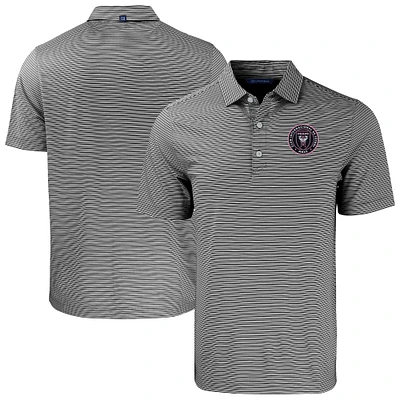 Men's Cutter & Buck Inter Miami CF Big Tall Forge Eco Double Stripe Stretch Recycled Polo