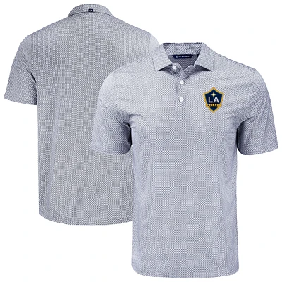 Men's Cutter & Buck LA Galaxy Big Tall Pike Eco Diamond Dot Print Recycled Polo