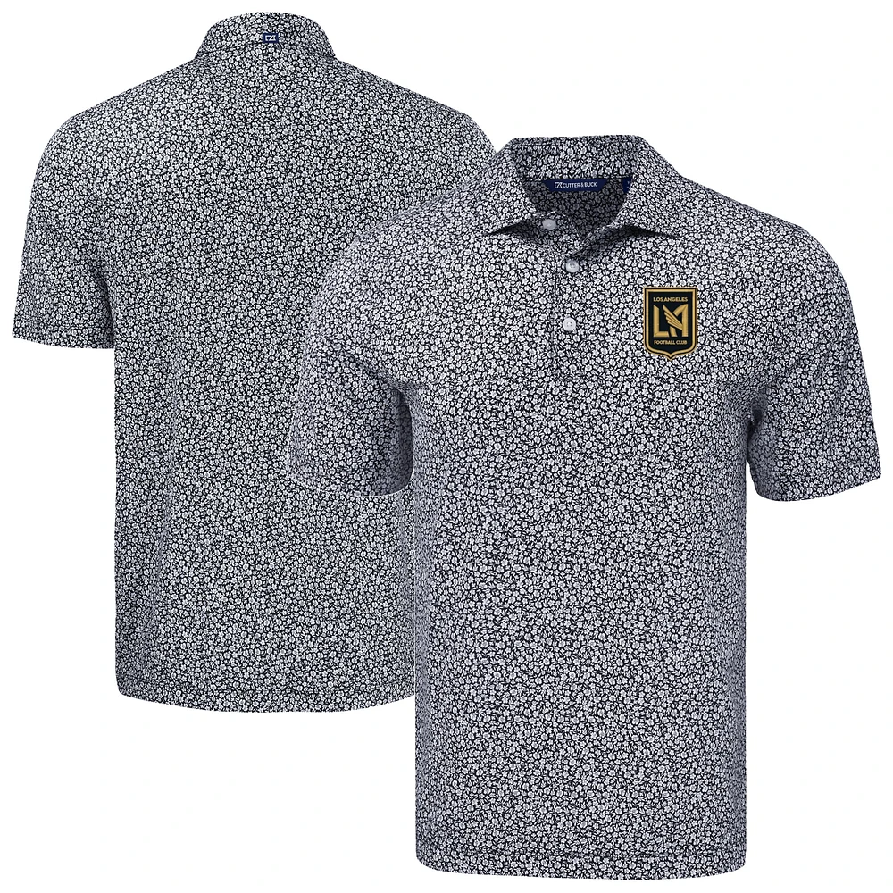 Men's Cutter & Buck LAFC Big Tall Pike Eco Flora Print Recycled Polo