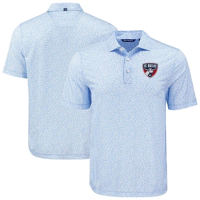 Men's Cutter & Buck Powder Blue FC Dallas Big Tall Pike Eco Flora Print Recycled Polo
