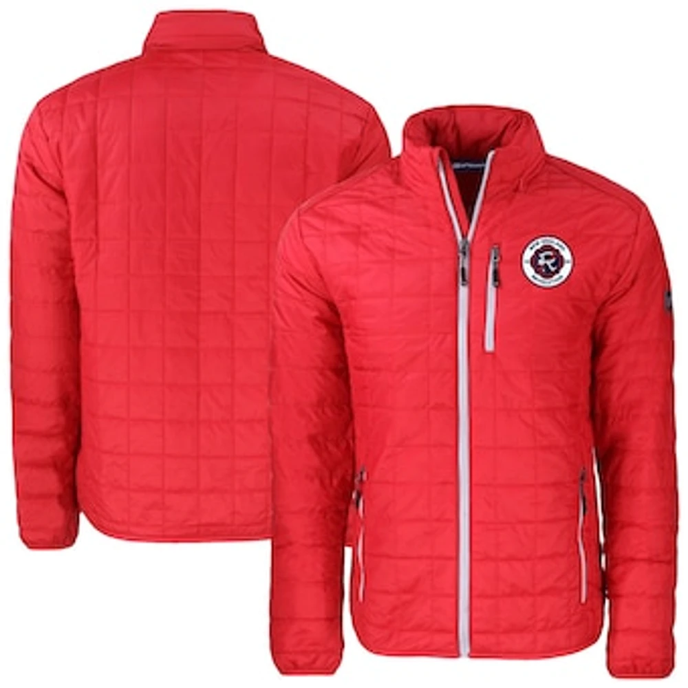 Men's Cutter & Buck New England Revolution Big Tall Rainier PrimaLoft Eco Insulated Full-Zip Puffer Jacket