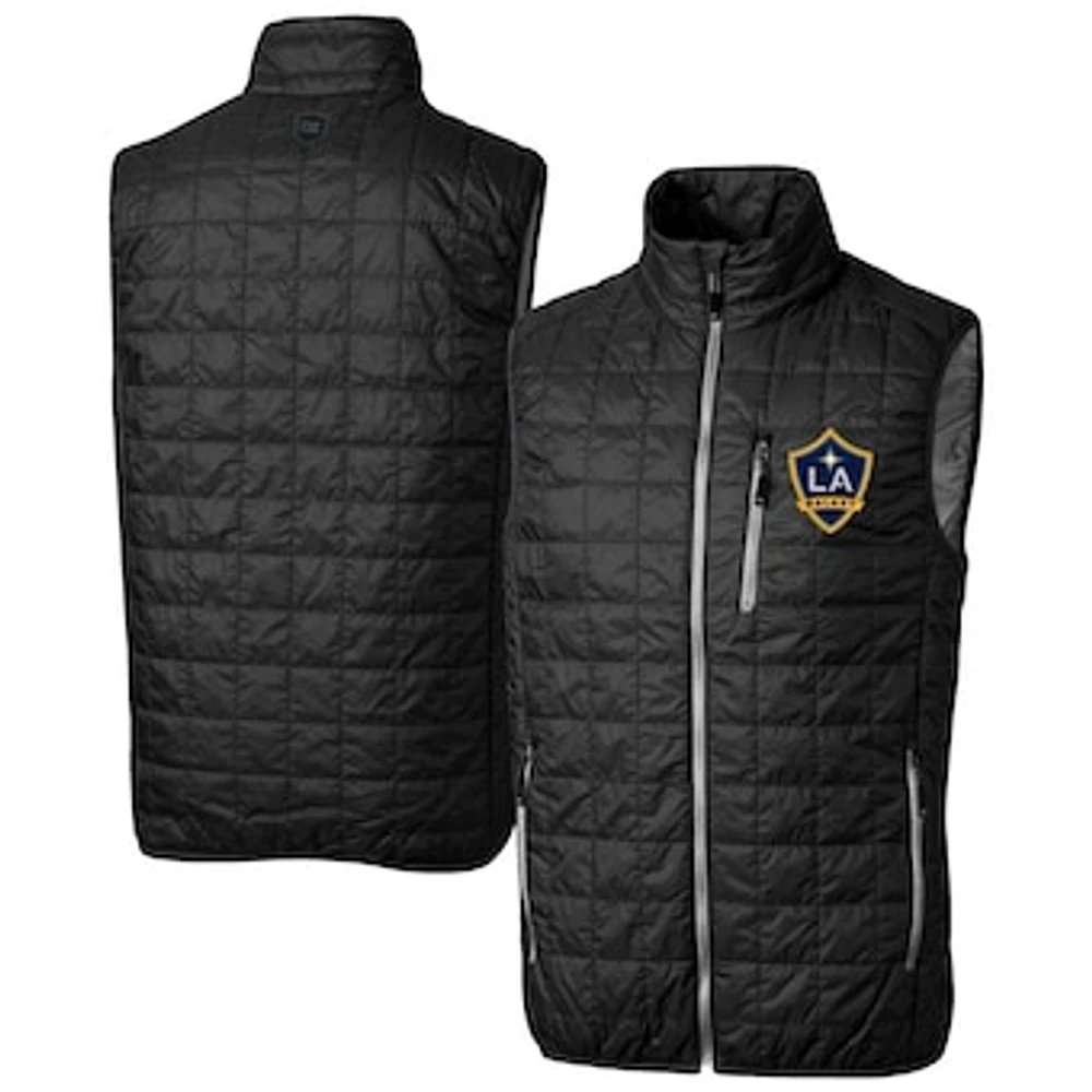 Men's Cutter & Buck LA Galaxy Big Tall Rainier PrimaLoft Eco Insulated Full-Zip Puffer Vest