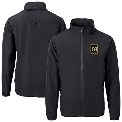 Men's Cutter & Buck LAFC Big Tall Charter Eco Knit Recycled Full-Zip Hoodie Jacket