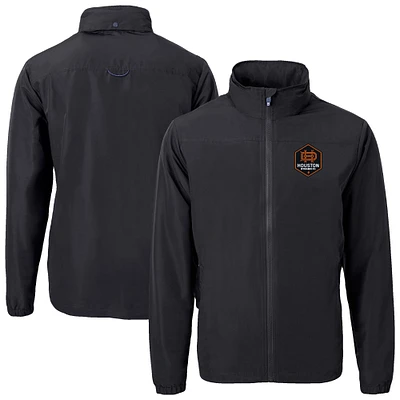 Men's Cutter & Buck Houston Dynamo FC Big Tall Charter Eco Knit Recycled Full-Zip Hoodie Jacket