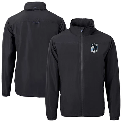 Men's Cutter & Buck Minnesota United FC Big Tall Charter Eco Knit Recycled Full-Zip Hoodie Jacket
