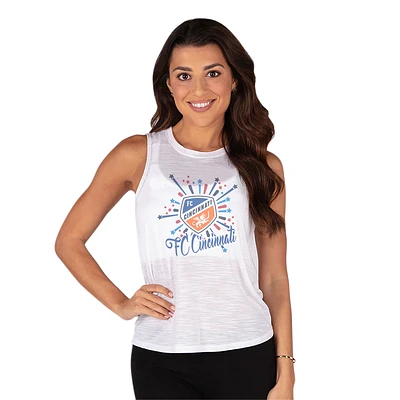 Women's Concepts Sport White FC Cincinnati Infuse Knit Tank Top