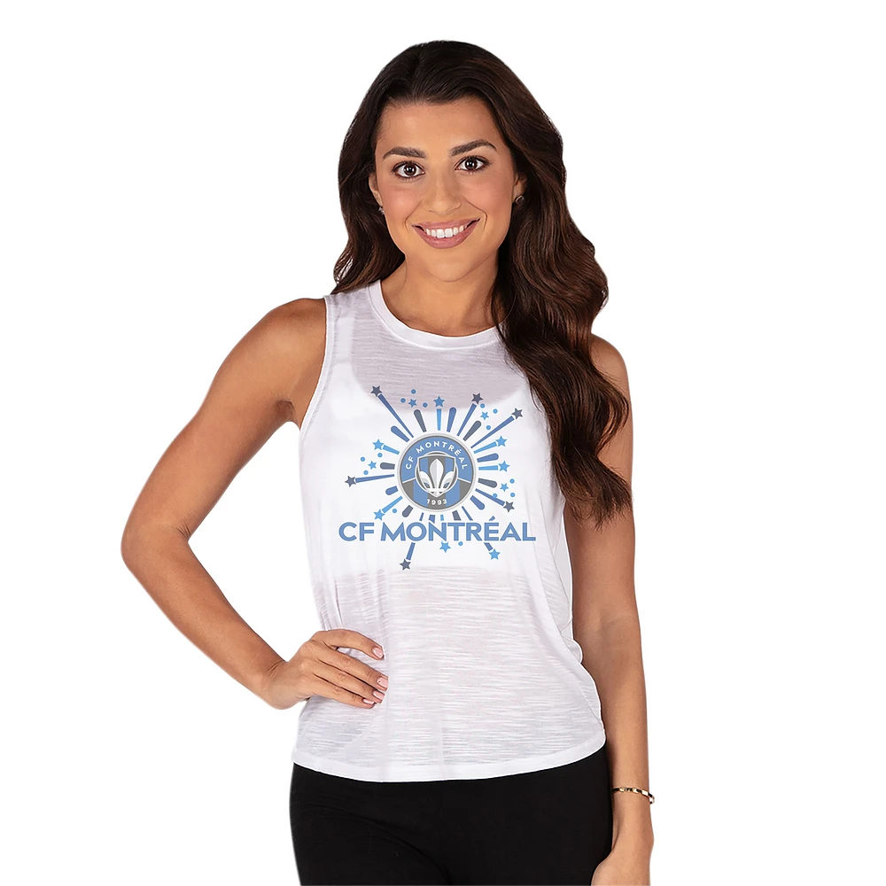Women's Concepts Sport White CF Montreal Infuse Knit Tank Top