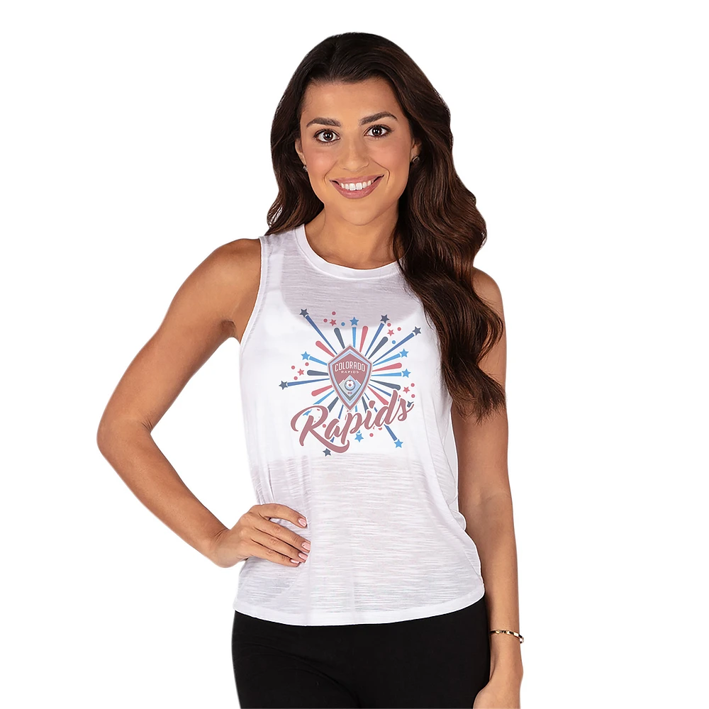 Women's Concepts Sport White Colorado Rapids Infuse Knit Tank Top