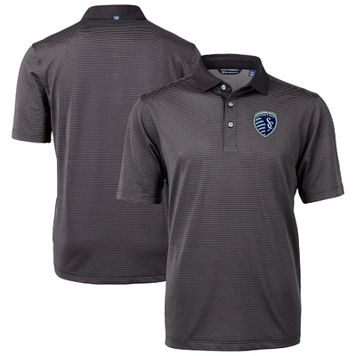 Men's Cutter & Buck Sporting Kansas City Virtue Eco Pique Micro Stripe Recycled Polo