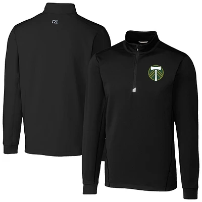 Men's Cutter & Buck Portland Timbers Traverse Stretch Eco Quarter-Zip Pullover Top