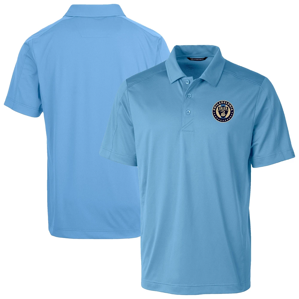 Men's Cutter & Buck Powder Blue Philadelphia Union Big Tall Prospect Eco Textured Stretch Recycled Polo