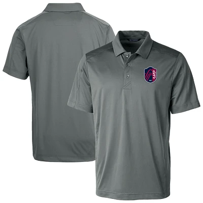 Men's Cutter & Buck Gray St. Louis City SC Big Tall Prospect Eco Textured Stretch Recycled Polo