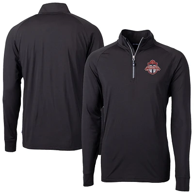 Men's Cutter & Buck Toronto FC Big Tall Adapt Eco Knit Stretch Recycled Quarter-Zip Pullover