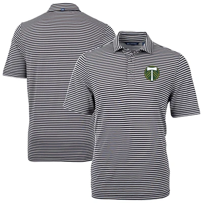 Men's Cutter & Buck Portland Timbers Big Tall Virtue Eco Pique Stripe Recycled Polo