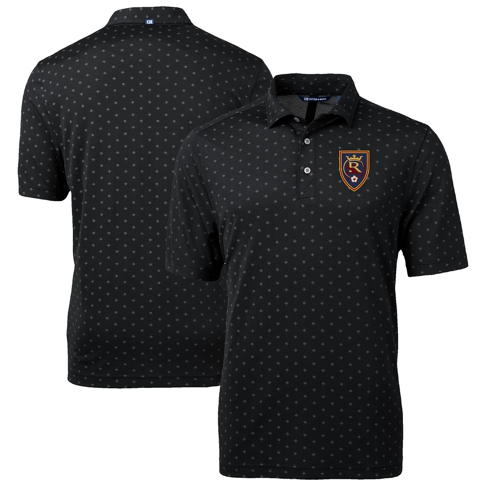 Men's Cutter & Buck Real Salt Lake Big Tall Virtue Eco Pique Tile Print Recycled Polo
