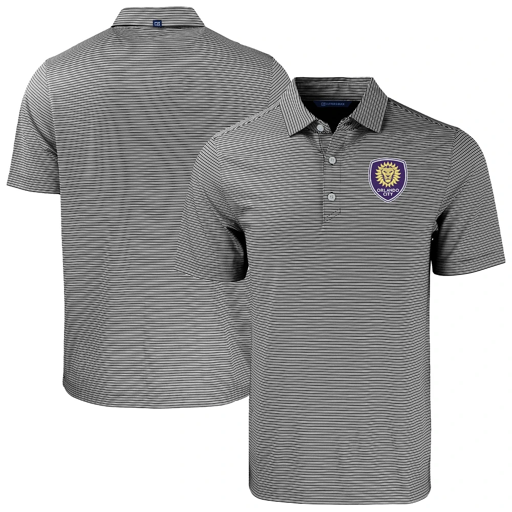 Men's Cutter & Buck Orlando City SC Big Tall Forge Eco Double Stripe Stretch Recycled Polo