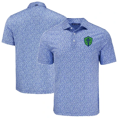 Men's Cutter & Buck Seattle Sounders FC Big Tall Pike Eco Flora Print Recycled Polo