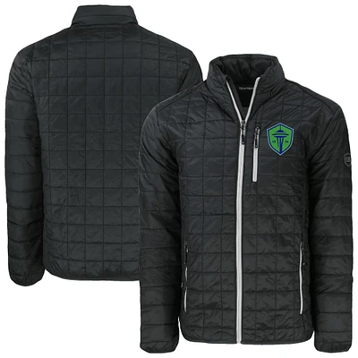 Men's Cutter & Buck Seattle Sounders FC Big Tall Rainier PrimaLoft Eco Insulated Full-Zip Puffer Jacket