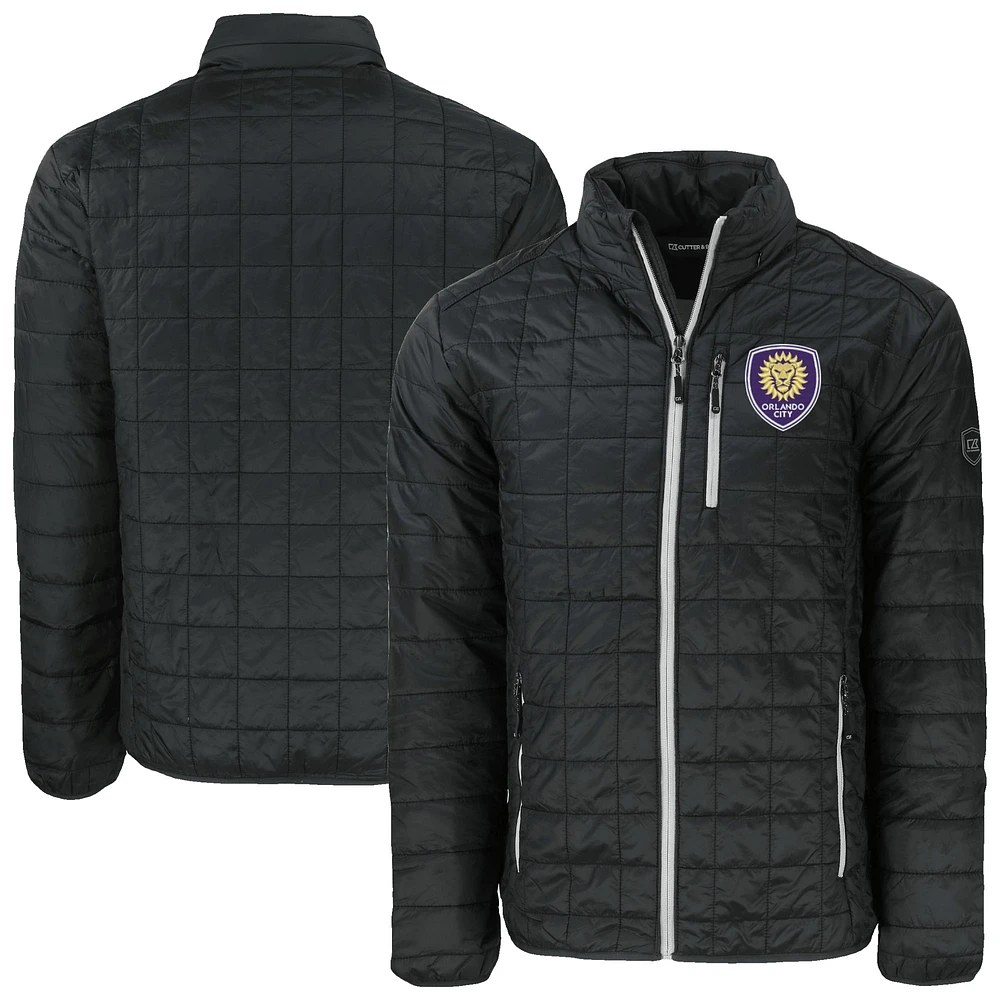 Men's Cutter & Buck Orlando City SC Big Tall Rainier PrimaLoft Eco Insulated Full-Zip Puffer Jacket