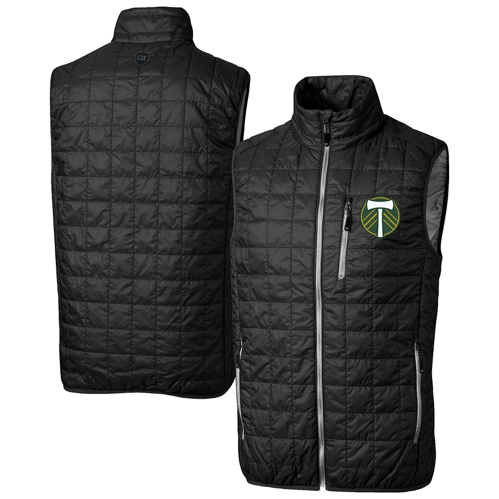 Men's Cutter & Buck Portland Timbers Big Tall Rainier PrimaLoft Eco Insulated Full-Zip Puffer Vest
