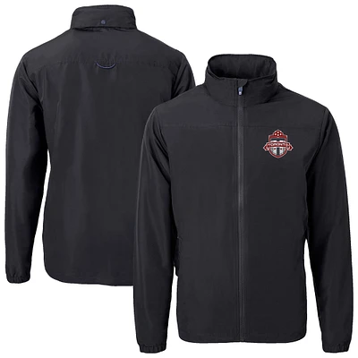 Men's Cutter & Buck Toronto FC Big Tall Charter Eco Knit Recycled Full-Zip Hoodie Jacket
