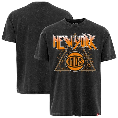 Men's Sportiqe New York Knicks Distressed Rock & Roll Collection Angus Premium Mineral Wash T-Shirt