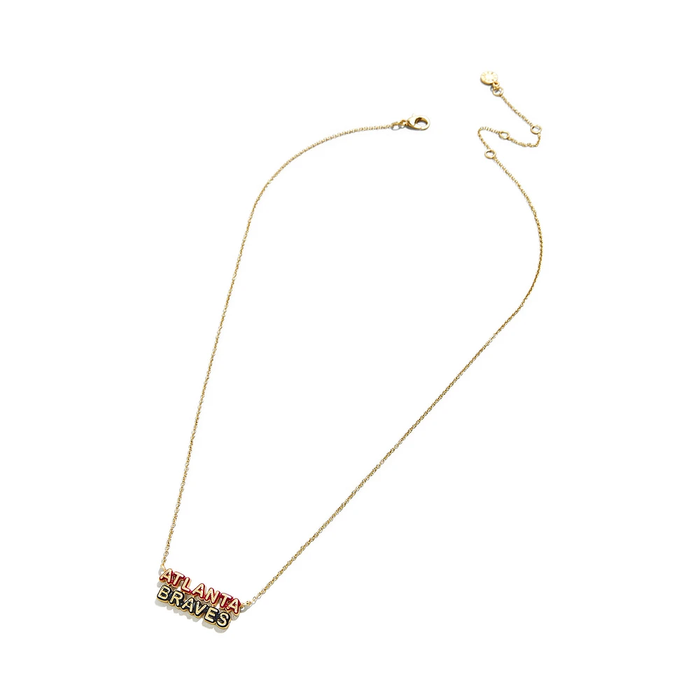 WEAR by Erin Andrews Atlanta Braves Delicate Enamel Necklace
