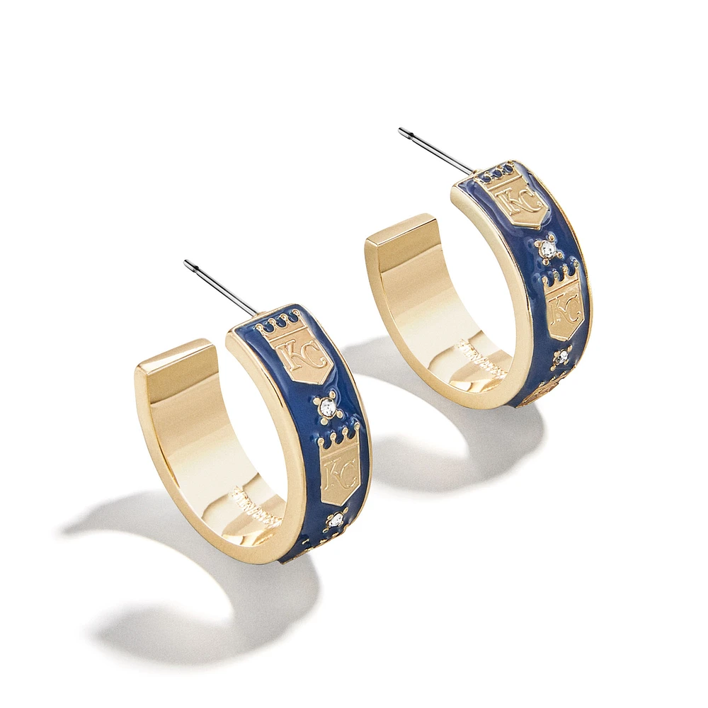WEAR By Erin Andrews x BaubleBar Kansas City Royals Enamel Hoop Earrings