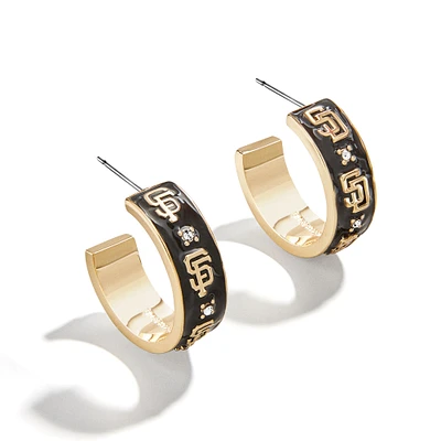 WEAR By Erin Andrews x BaubleBar San Francisco Giants Enamel Hoop Earrings