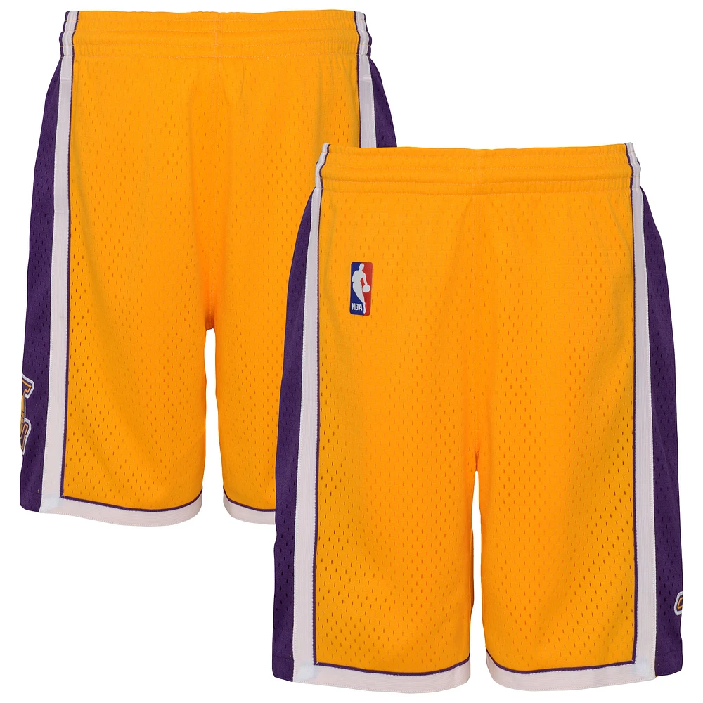 Youth Mitchell & Ness Gold Los Angeles Lakers Swingman Shorts