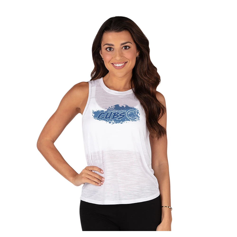 Women's Concepts Sport White Chicago Cubs Infuse Slub Tank Top