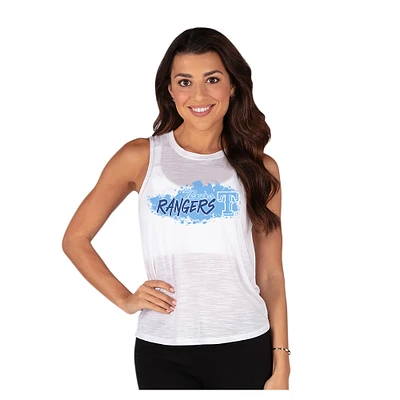Women's Concepts Sport White Texas Rangers Infuse Slub Tank Top